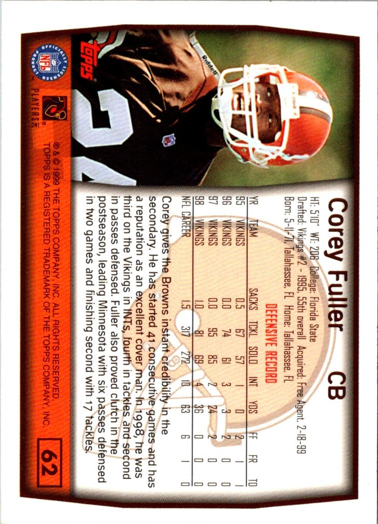 1999 Topps Collection Corey Fuller