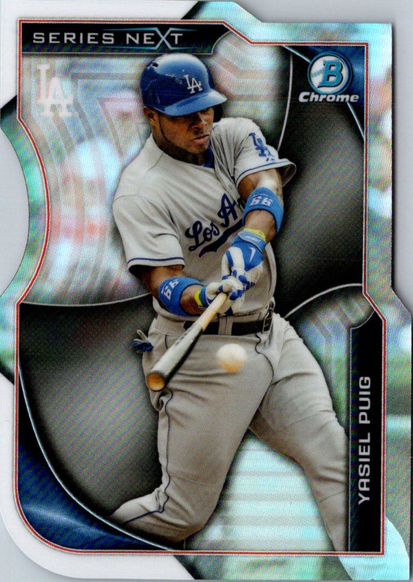 2015 Bowman Chrome Series Next Die Cuts Yasiel Puig #SN-YP