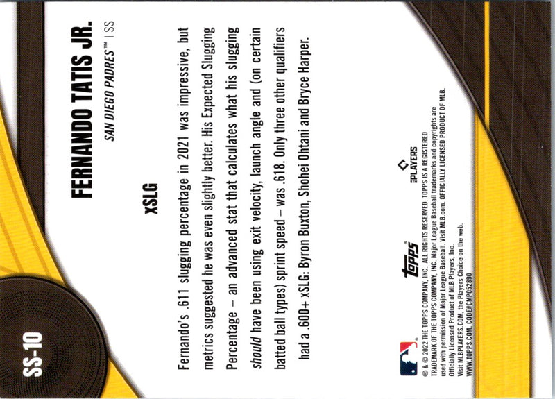 2022 Topps Significant Statistics Fernando Tatis Jr.