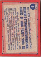 1991 Topps Wax Box Cards Robin Yount #P