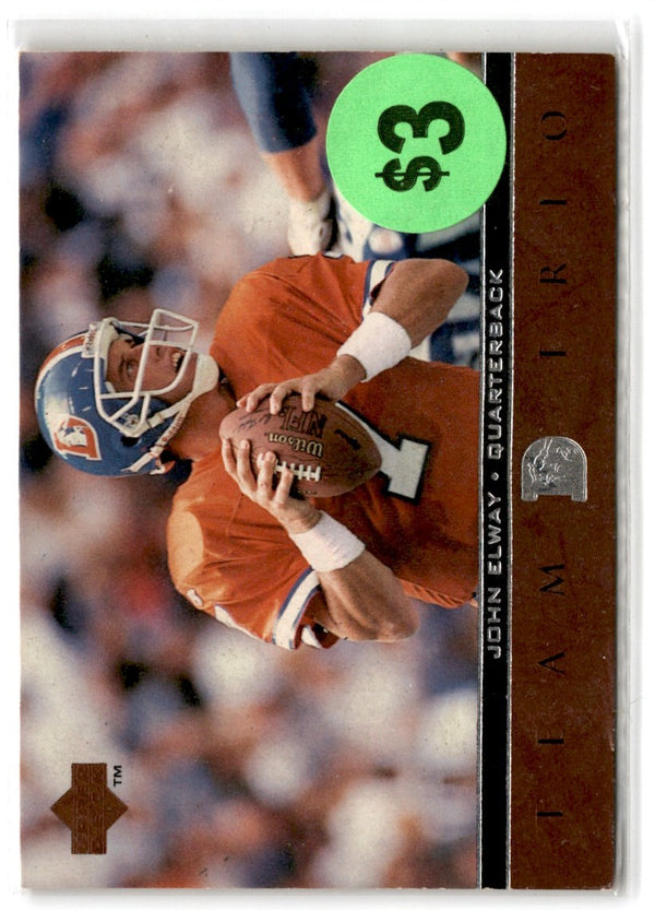 1996 Upper Deck Team Trio John Elway #TT34