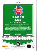2021 Donruss Saben Lee