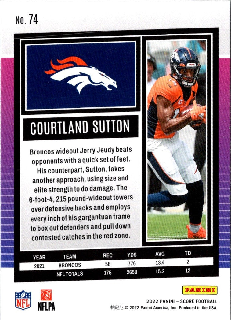 2022 Score Courtland Sutton