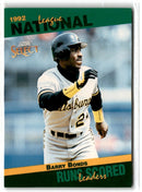 1993 Score Select Stat Leaders Barry Bonds