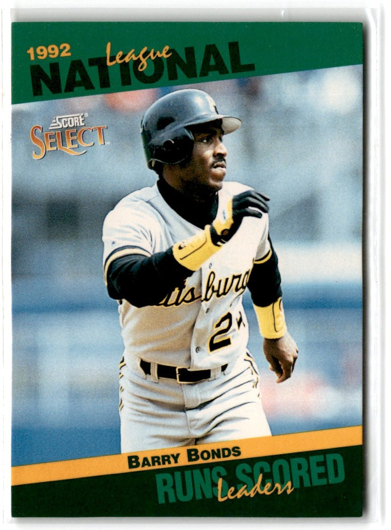 1993 Score Select Stat Leaders Barry Bonds