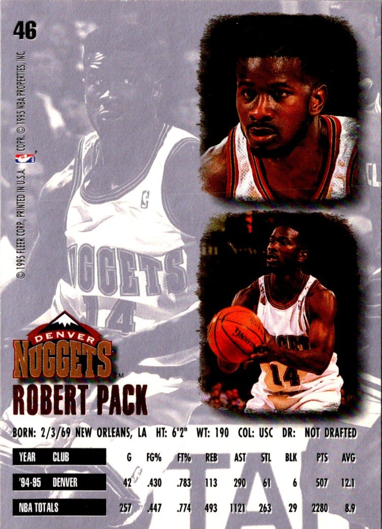 1995 Ultra Gold Medallion Robert Pack