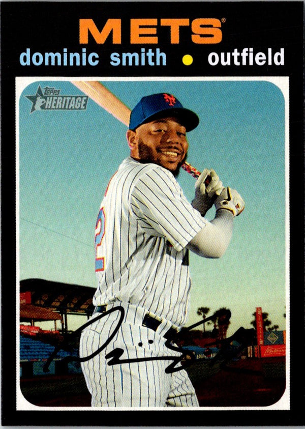 2020 Topps Heritage Dominic Smith #386