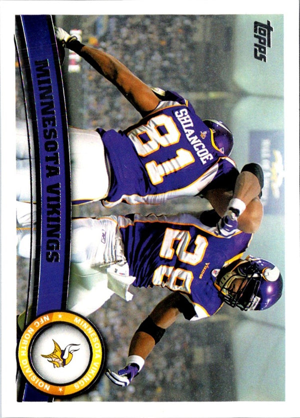 2011 Topps Minnesota Vikings (Adrian Peterson/Visanthe Shiancoe) #289