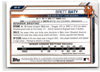 2021 Bowman Prospects Brett Baty #BP-67