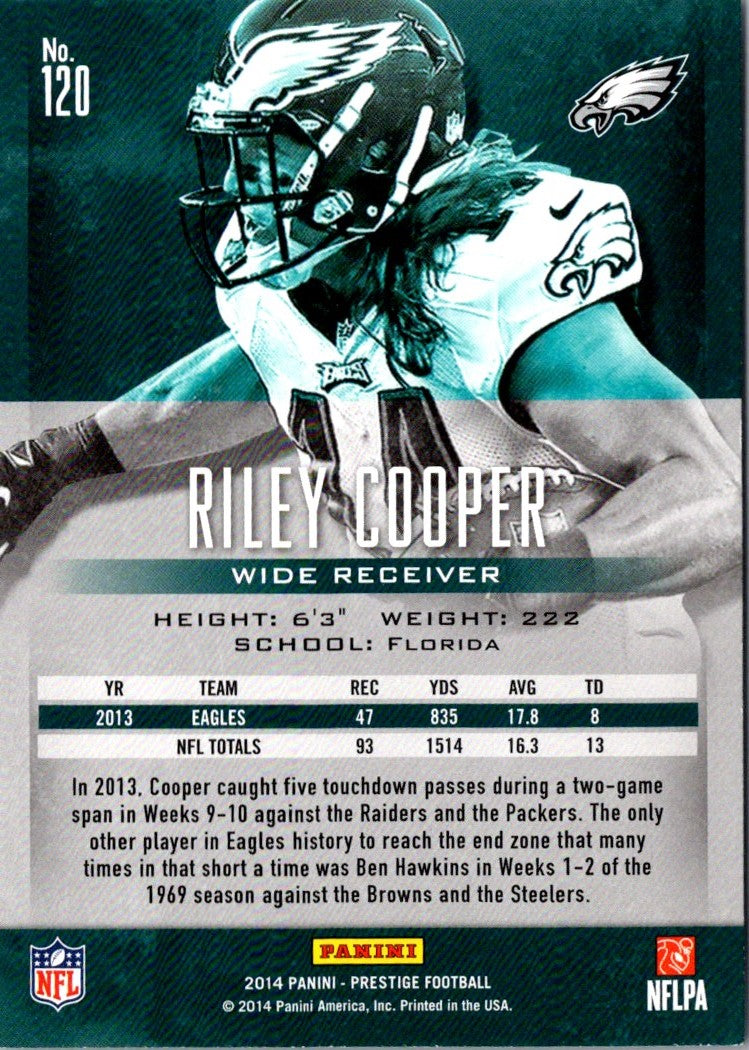 2014 Panini Prestige Riley Cooper