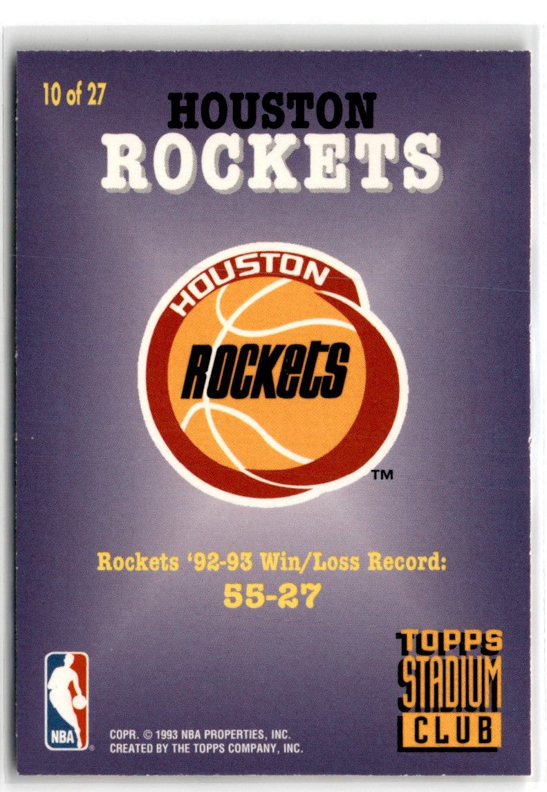 1993 Stadium Club Super Teams Houston Rockets
