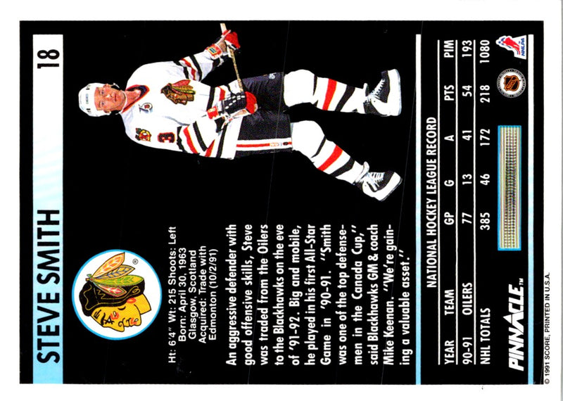 1991 Pinnacle French Steve Smith