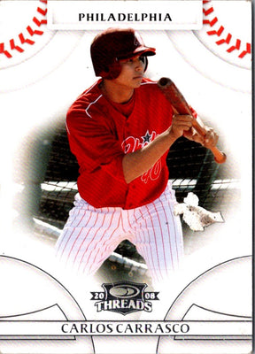 2008 Donruss Threads Carlos Carrasco #85