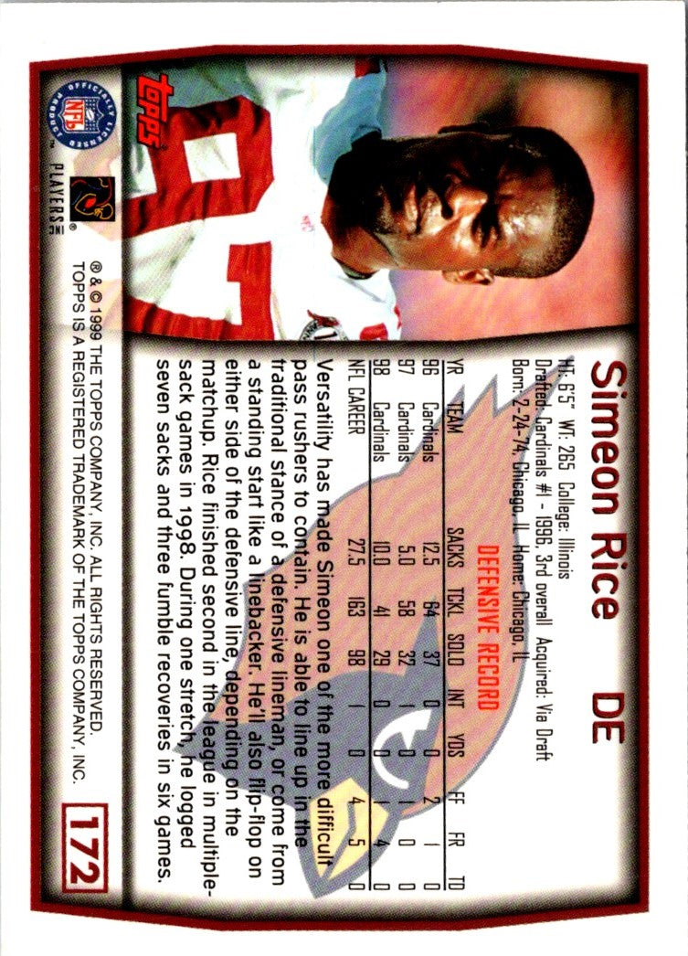 1999 Topps Simeon Rice