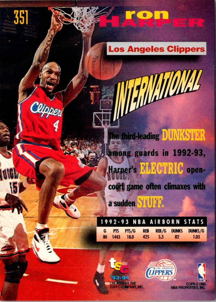 1993 Stadium Club Ron Harper