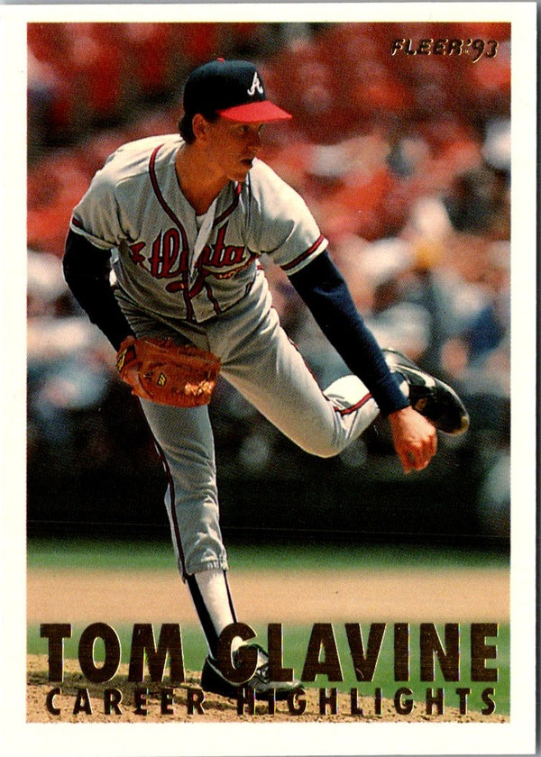 1993 Fleer Tom Glavine Career Highlights Tom Glavine #3B
