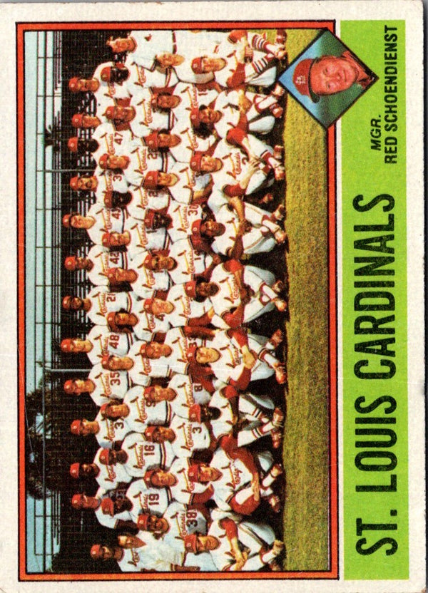 1976 Topps St. Louis Cardinals - Red Schoendienst #581