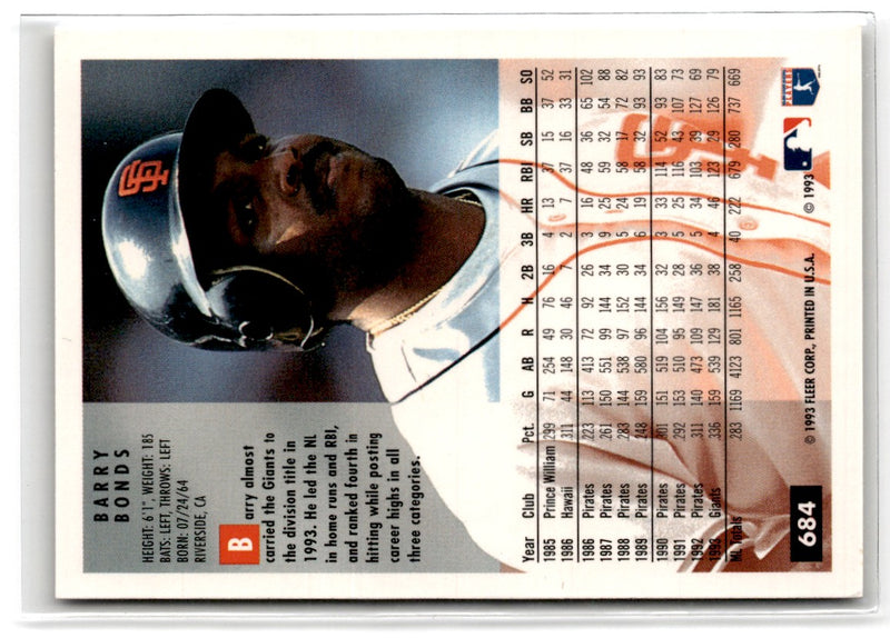 1994 Fleer Barry Bonds