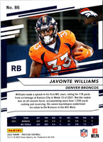 2022 Panini Prestige Javonte Williams #86