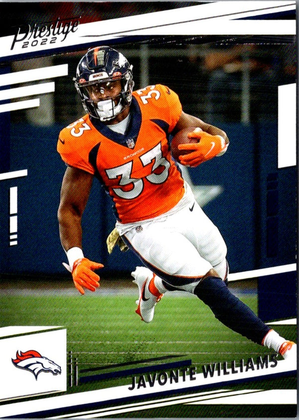 2022 Panini Prestige Javonte Williams #86