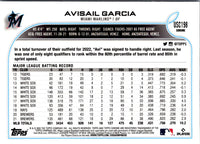 2022 Topps Chrome Update Purple Refractor Avisail Garcia #USC198
