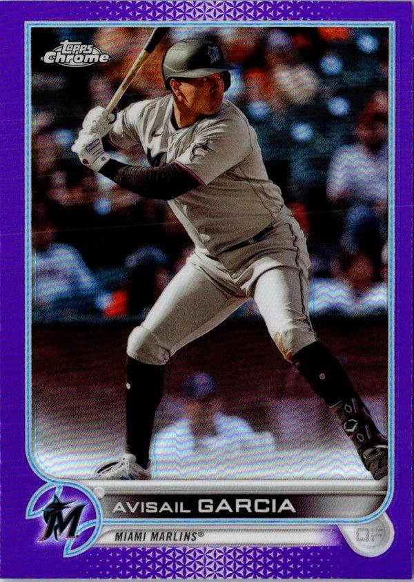 2022 Topps Chrome Update Purple Refractor Avisail Garcia #USC198