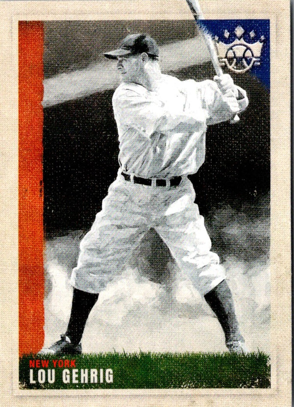 2022 Panini Diamond Kings Red Frame Lou Gehrig #104