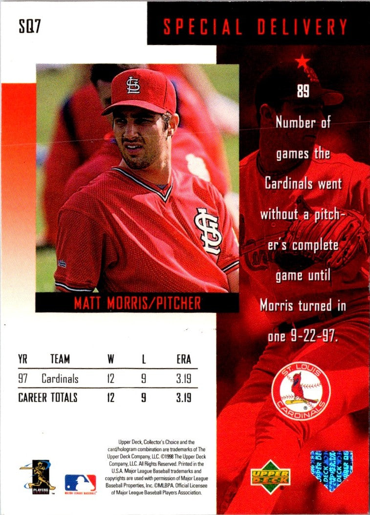 1998 Collector's Choice StarQuest Matt Morris