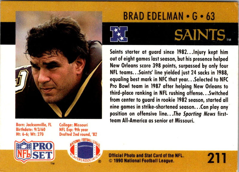 1990 Pro Set FACT Cincinnati Brad Edelman