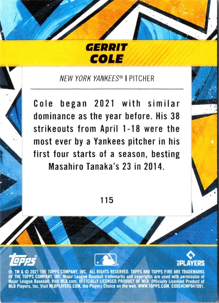 2021 Topps Gerrit Cole