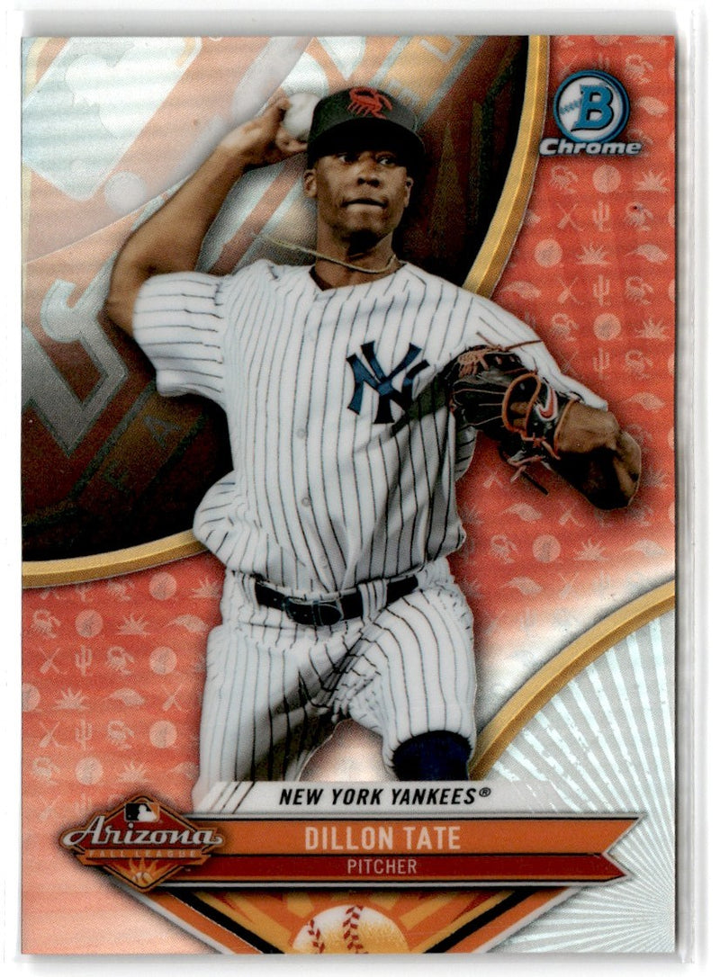 2017 Bowman Chrome 2016 Arizona Fall League Stars Dillon Tate