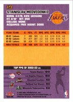 2003 Fleer Tradition Stanislav Medvedenko #19