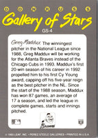 1993 Triple Play Gallery of Stars Greg Maddux #GS-4