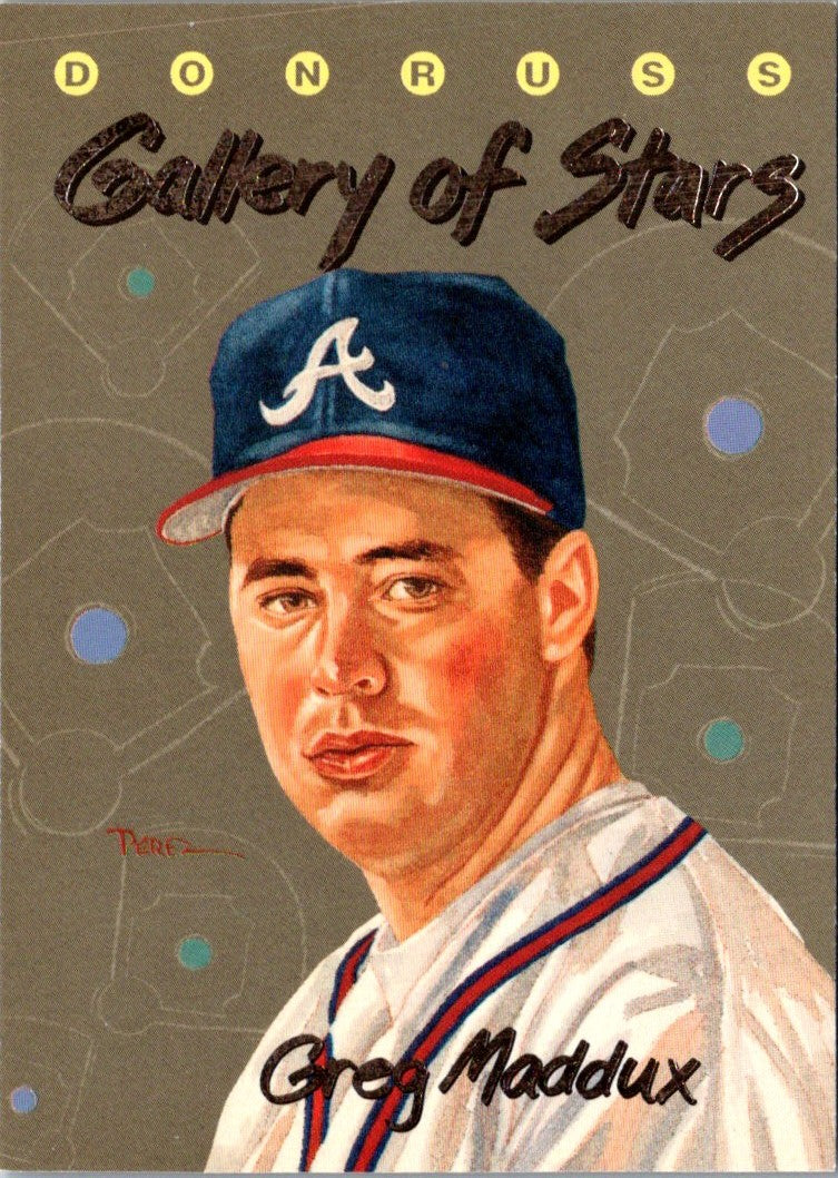 1993 Triple Play Gallery of Stars Greg Maddux