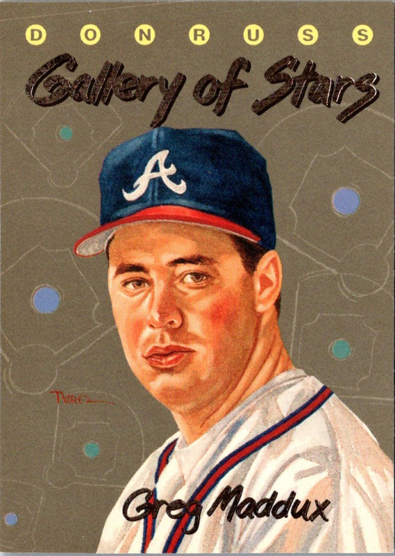 1993 Triple Play Gallery of Stars Greg Maddux #GS-4