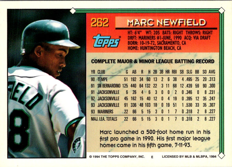 1994 Topps Marc Newfield