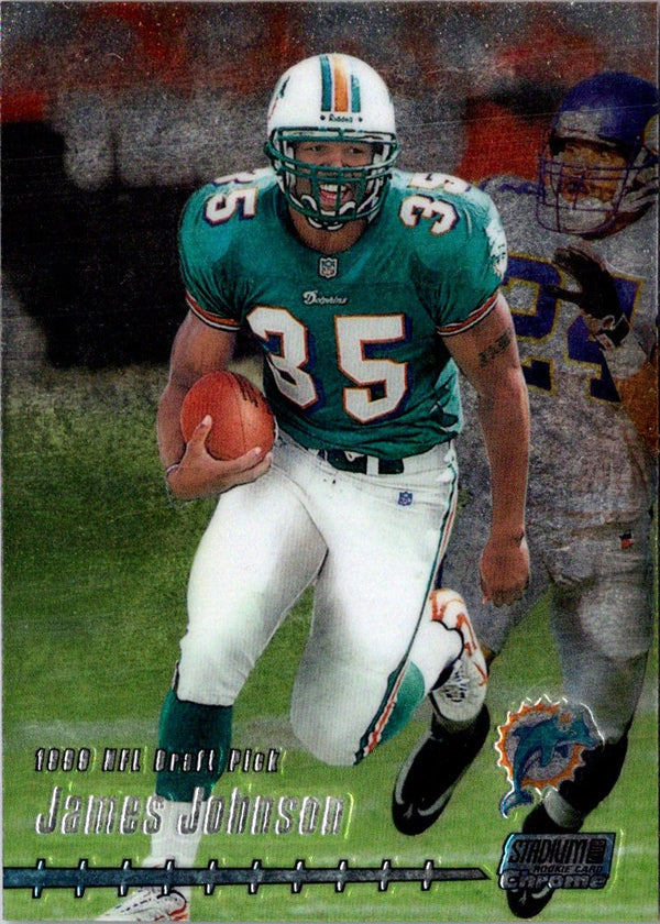 1999 Stadium Club Chrome James Johnson #132 Rookie