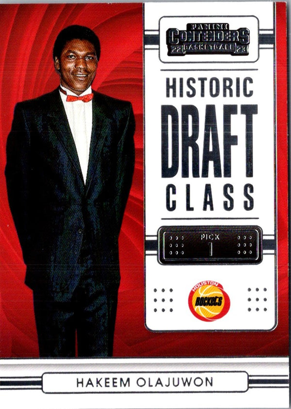 2022 Panini Contenders Historic Draft Class Hakeem Olajuwon #23