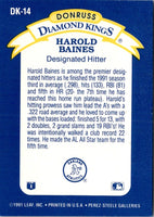 1992 Donruss Diamond Kings Harold Baines #DK-14