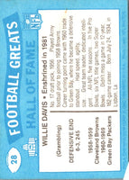 1988 Swell Greats Willie Davis #28