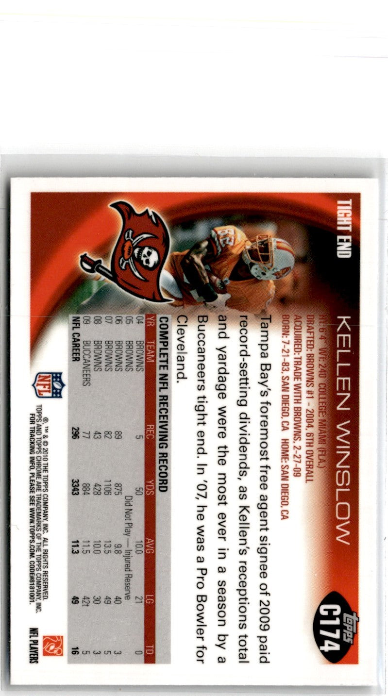 2010 Topps Chrome Kellen Winslow