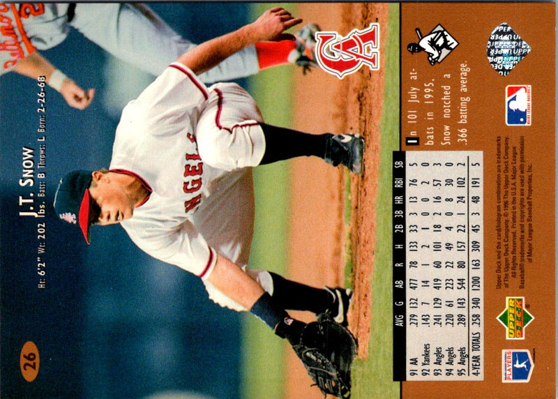 1996 Upper Deck J.T. Snow