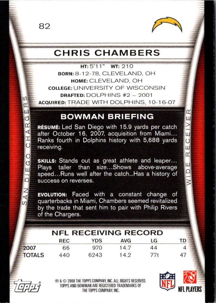 2008 Bowman Chris Chambers