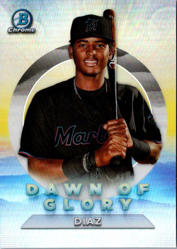 2020 Bowman Chrome Dawn of Glory Lewin Diaz #DG-11