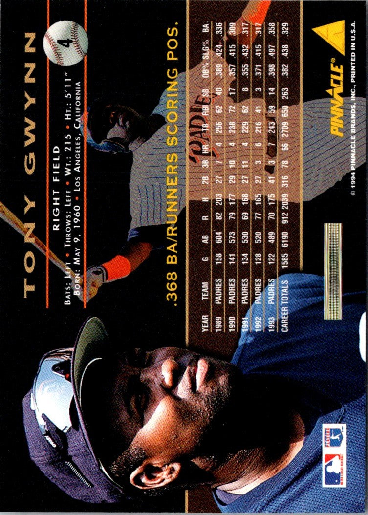 1994 Pinnacle Tony Gwynn