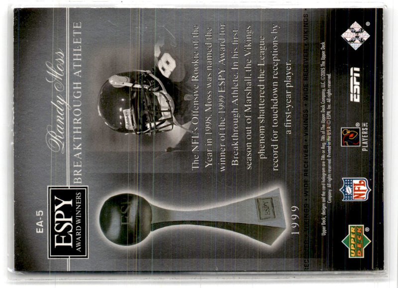 2005 Upper Deck ESPN ESPY Award Winners Randy Moss