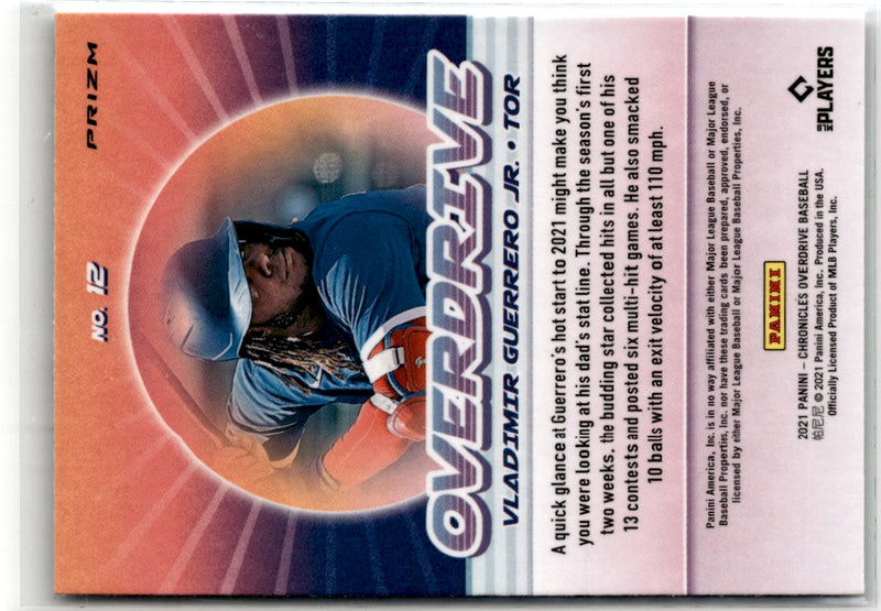 2021 Panini Chronicles Overdrive Vladimir Guerrero Jr.