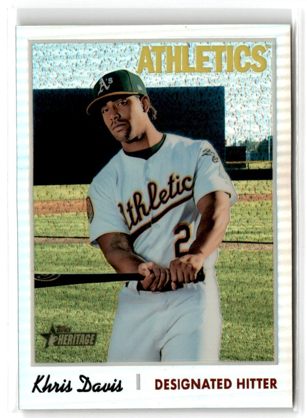 2019 Topps Heritage Chrome Khris Davis #THC-432