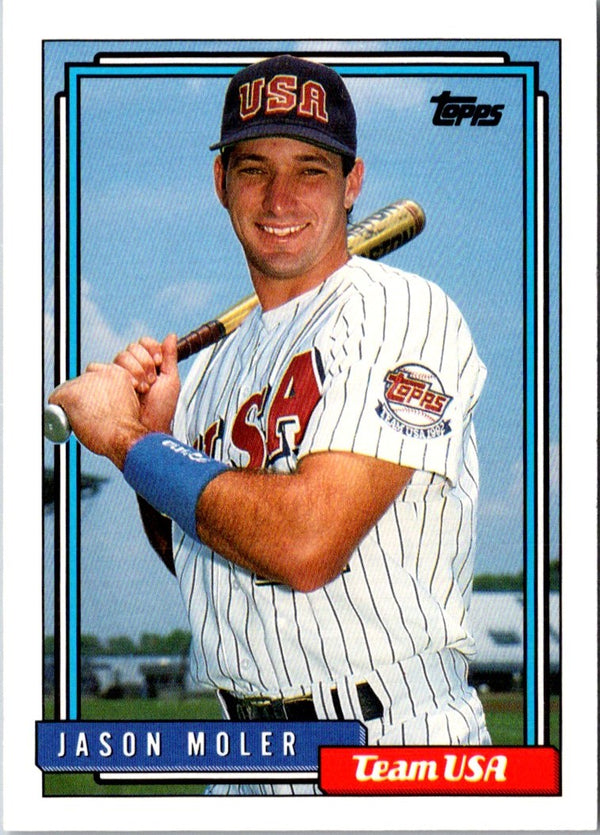 1992 Topps Traded Jason Moler #75T Rookie