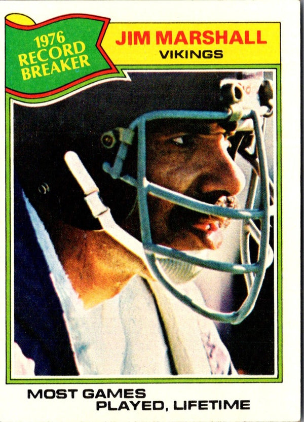 1977 Topps Jim Marshall #452